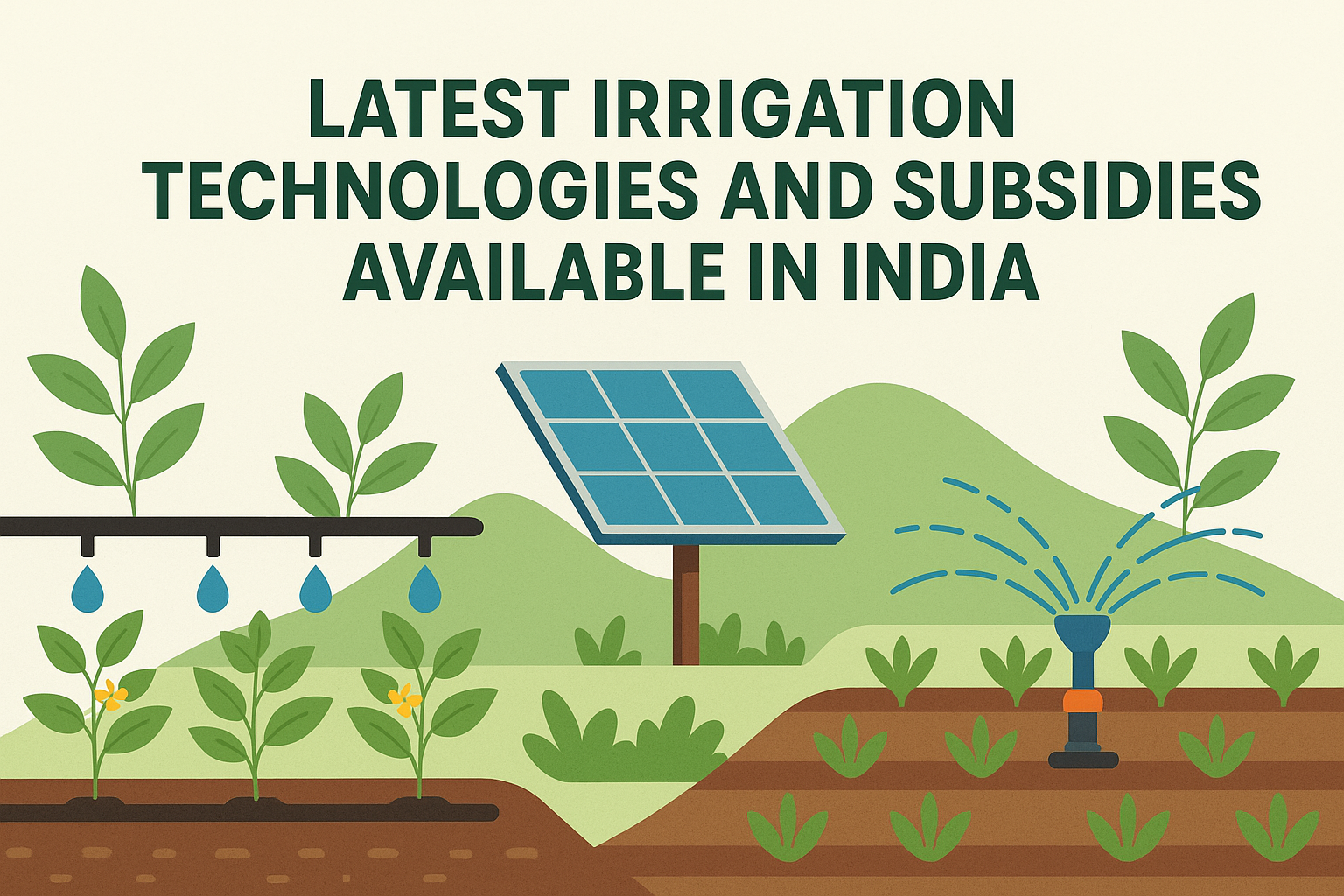 Latest Irrigation Technologies and Subsidies Available in India
